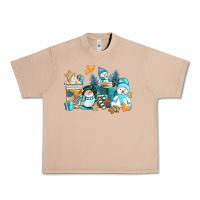 Burro winter snowman coffee cups Urban Heavy Tee - AdoDesignShop