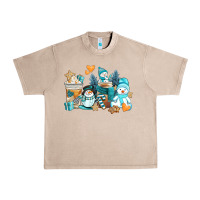 French Oak winter snowman coffee cups Urban Heavy Tee - AdoDesignShop