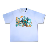 Grape Ice winter snowman coffee cups Urban Heavy Tee - AdoDesignShop