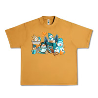 Peanut Butter winter snowman coffee cups Urban Heavy Tee - AdoDesignShop