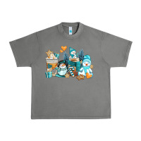 Tornado winter snowman coffee cups Urban Heavy Tee - AdoDesignShop