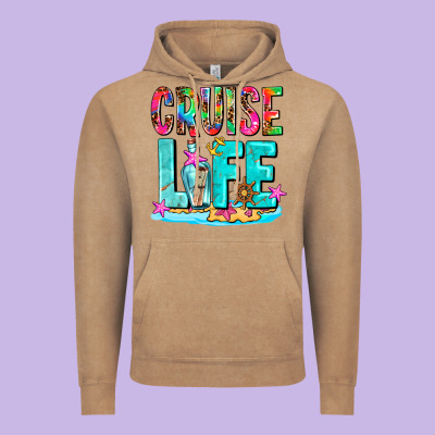 Cruise  Life Vintage Hoodie Designed By Adodesignshop