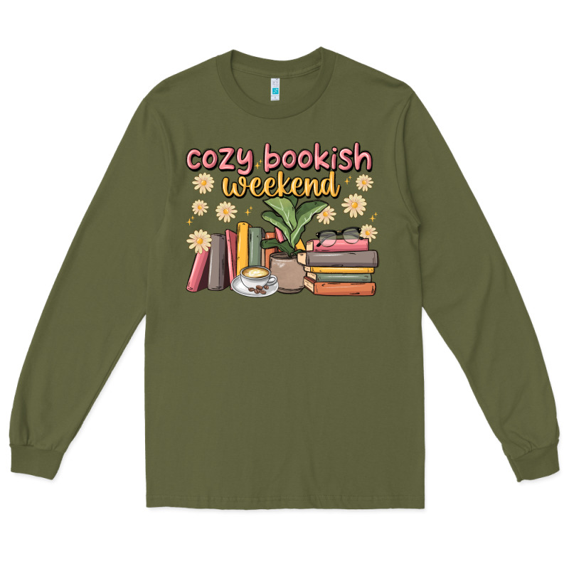 Cozy Bookish Weekend Long Sleeve Tee by MaliasSmallBusiness | Teevron