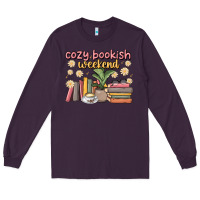 Plum cozy bookish weekend Long Sleeve Tee - MaliasSmallBusiness