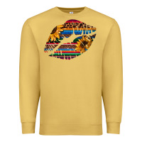 Antique Gold Aztec Sunflower Lips Premium Sweatshirt - Bettercallsaul