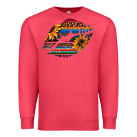 Cardinal Aztec Sunflower Lips Premium Sweatshirt - Bettercallsaul