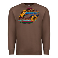 Chestnut Aztec Sunflower Lips Premium Sweatshirt - Bettercallsaul