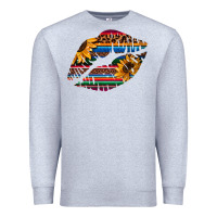 Heather Grey Aztec Sunflower Lips Premium Sweatshirt - Bettercallsaul