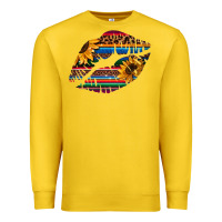 Lemon Aztec Sunflower Lips Premium Sweatshirt - Bettercallsaul