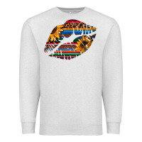 Oatmeal Heather Aztec Sunflower Lips Premium Sweatshirt - Bettercallsaul