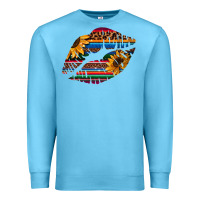 Ocean Blue Aztec Sunflower Lips Premium Sweatshirt - Bettercallsaul