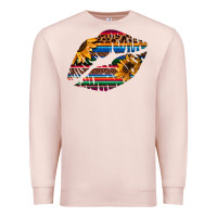 Pale Pink Aztec Sunflower Lips Premium Sweatshirt - Bettercallsaul