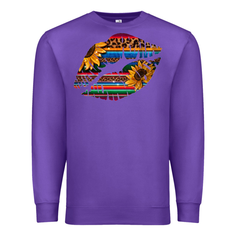Aztec Sunflower Lips Premium Sweatshirt by Bettercallsaul | Teevron
