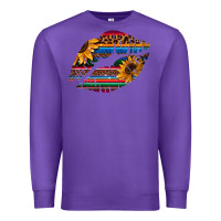 Purple Aztec Sunflower Lips Premium Sweatshirt - Bettercallsaul