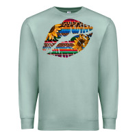 Seafoam Aztec Sunflower Lips Premium Sweatshirt - Bettercallsaul