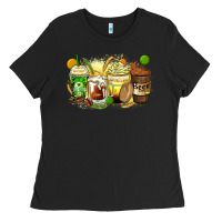 Black beer coffee cups Ladies Tee - Zillion Design Studio