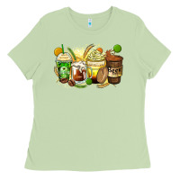Matcha beer coffee cups Ladies Tee - Zillion Design Studio