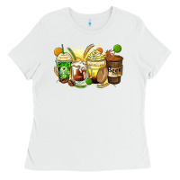 White beer coffee cups Ladies Tee - Zillion Design Studio