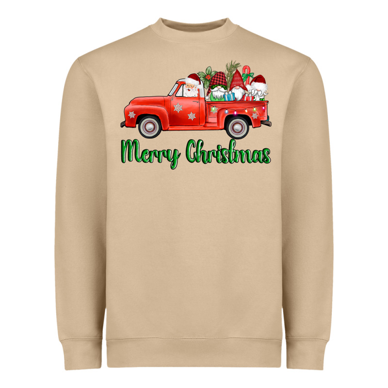 Merry Christmas Truck Gnomes Heavyweight Sweatshirt by AdoDesignShop | Teevron