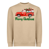 Mushroom merry christmas truck gnomes Heavyweight Sweatshirt - AdoDesignShop