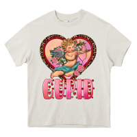 Cream cupid heart Heavy Core Tee - RanaPortraitStore