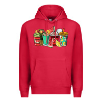 Cardinal Fruits coffee cups Premium Hoodie - NancyCooperArtShop