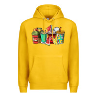 Lemon Fruits coffee cups Premium Hoodie - NancyCooperArtShop