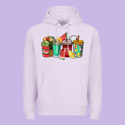 Fruits Coffee Cups Premium Hoodie Designed By Nancycooperartshop