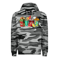Slate Camo Fruits coffee cups Premium Hoodie - NancyCooperArtShop