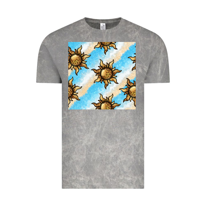 Leopard Sun Seamless Pattern Vintage Tee by BundleAndBundleShop | Teevron