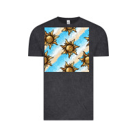 Vintage Black leopard sun seamless pattern Vintage Tee - BundleAndBundleShop
