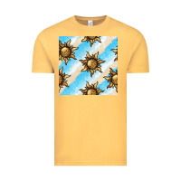 Vintage Mustard leopard sun seamless pattern Vintage Tee - BundleAndBundleShop