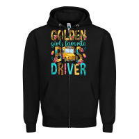 Black golden girls favorite bus driver Zipper Hoodie - NancyCooperArtShop