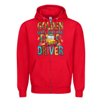Red golden girls favorite bus driver Zipper Hoodie - NancyCooperArtShop