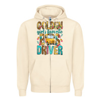 Sandshell golden girls favorite bus driver Zipper Hoodie - NancyCooperArtShop