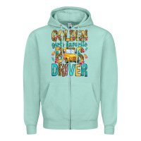 Seafoam golden girls favorite bus driver Zipper Hoodie - NancyCooperArtShop
