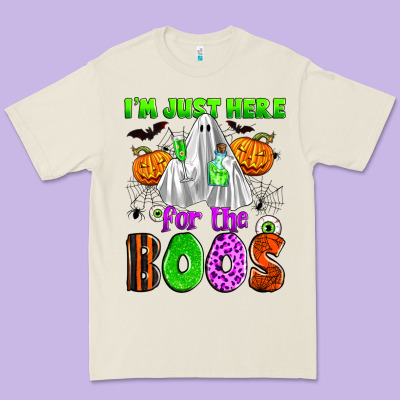 I'm Just Here For The Boos Premium Tee Designed By Zillion Design Studio