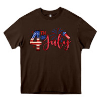 Chocolate Brown 4th of july zillion Heavy Core Tee - Zillion Design Studio