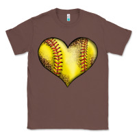 Chestnut softball heart Classic Tee - LillyAllenDesigns