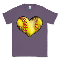 Lavender softball heart Classic Tee - LillyAllenDesigns