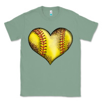 Sage softball heart Classic Tee - LillyAllenDesigns