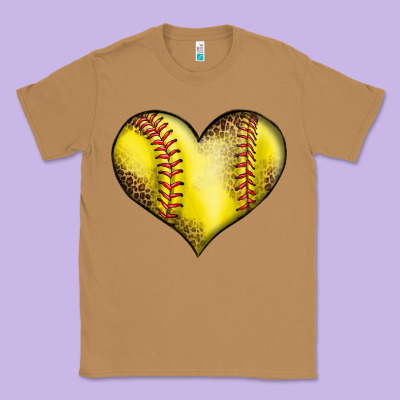 Softball Heart Classic Tee Designed By Lillyallendesigns