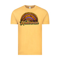 Vintage Mustard halloween rainbow Vintage Tee - JahusDesignShop