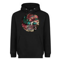 Black let's go girls Heavyweight Hoodie - Jasminsmagicworld