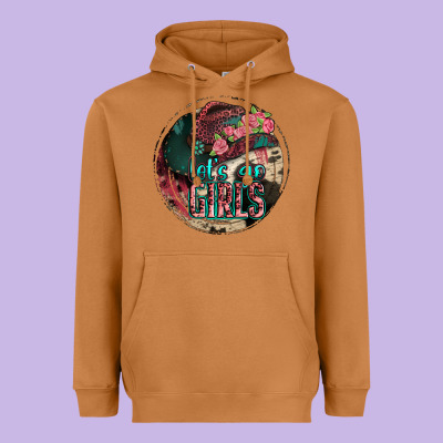 Let's Go Girls Heavyweight Hoodie Designed By Jasminsmagicworld