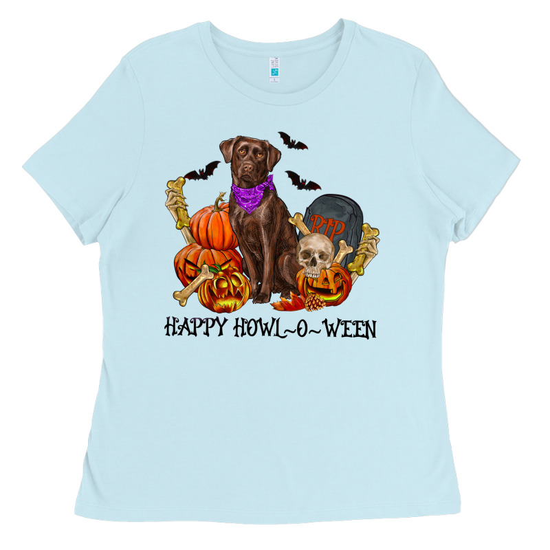 Happy Howl O Ween Ladies Tee by RanaPortraitStore | Teevron