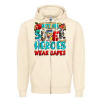 Sandshell not all super heroes wear capes Zipper Hoodie - NancyCooperArtShop