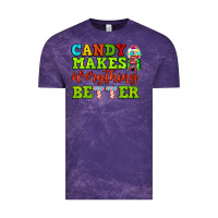 Cloud Purple candy makes everything better Vintage Tee - AdoDesignShop
