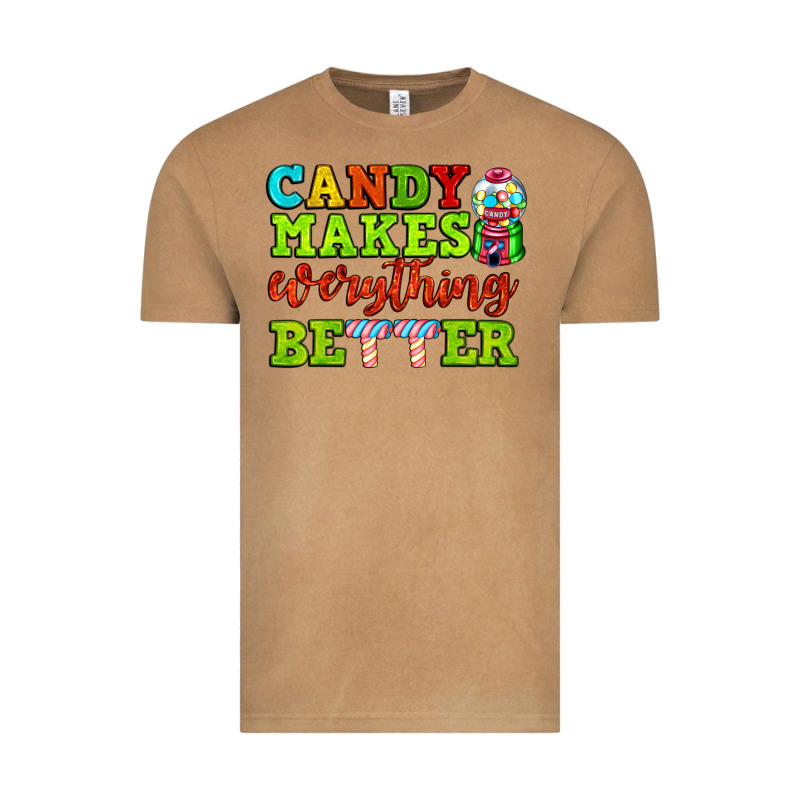 Candy Makes Everything Better Vintage Tee by AdoDesignShop | Teevron