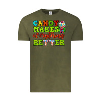 Vintage Olive candy makes everything better Vintage Tee - AdoDesignShop